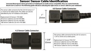 INN3887-Innovate LSU Sensor Cable w/ Bosch 4.9 O2 Sensor- 8 Ft-Gauge Components-Innovate Motorsports