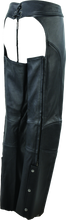 Load image into Gallery viewer, RIV094449-River Road Sierra Leather Chaps Black Womens - Small-Pants-River Road