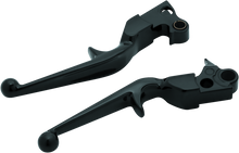 Load image into Gallery viewer, KUR1845-Kuryakyn Trigger Lever Set 96-Up Cable Gloss Black-Levers-Kuryakyn