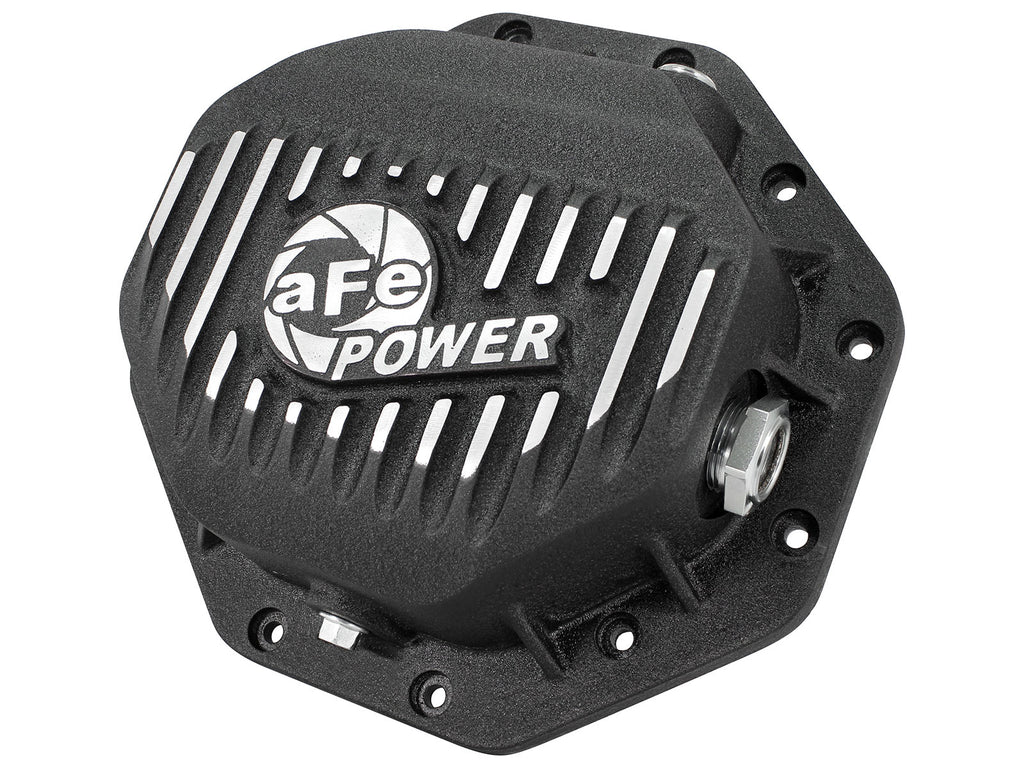 aFe AFE Rear Differential Cover (Black Machined; Pro Series); Dodge/RAM 94-14 Corporate 9.25 (12-Bolt)