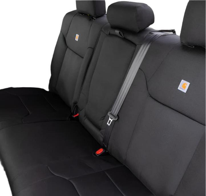 CVRGTD4190COBK-Covercraft 19-24 Dodge Ram 2500 Carhartt Super Dux PrecisionFit Custom 2nd Row Seat Covers - Blk-Seat Covers-Covercraft