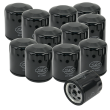 Load image into Gallery viewer, S&amp;S Cycle Sportster/Evolution Models Black Oil Filters - 12 Pack-Oil Filters-S&amp;S Cycle