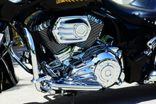 Load image into Gallery viewer, KUR5644-Kuryakyn Rear Oil Panel Accent Chrome Indian-Exterior Trim-Kuryakyn