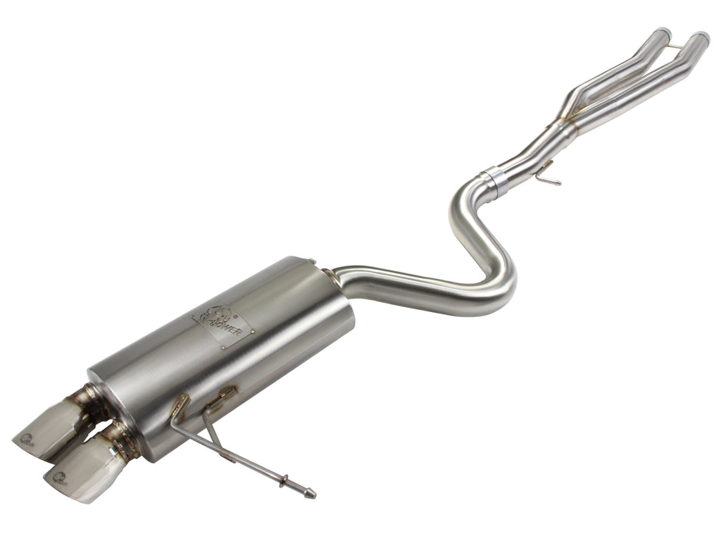aFe aFe MACHForce Exhaust Cat-Back SS-304 w/ Polished Tips 07-13 BMW 328i (E92/93) L6 3.0L Non-Turbo