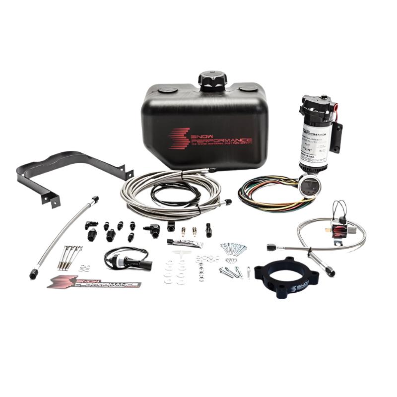 SNOSNO-2135-BRD-Snow Performance Stg 2 Boost Cooler 13-18 Ford Focus ST Water Inj Kit (SS Braided Line/4AN Fittings)-Water Meth Kits-Snow Performance