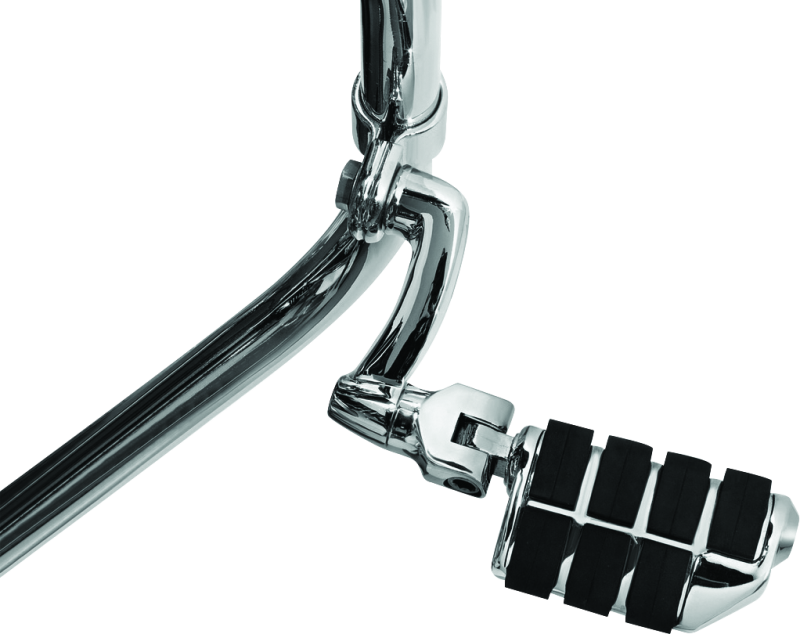 KUR4574-Kuryakyn Longhorn Offset Dually ISO Peg With 1-1/2in Clamp Chrome-Footpegs-Kuryakyn
