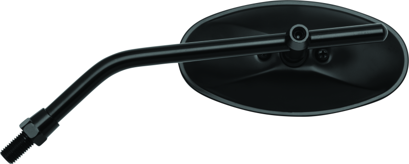 BKM600805-BikeMaster Adjustable Oval Mirror 10mm - Each - Black-Side Mirrors-Bike Master
