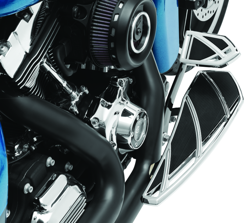 KUR5748-Kuryakyn Phantom Brake Pedal Pad FL Touring Models Chrome-Pedals-Kuryakyn