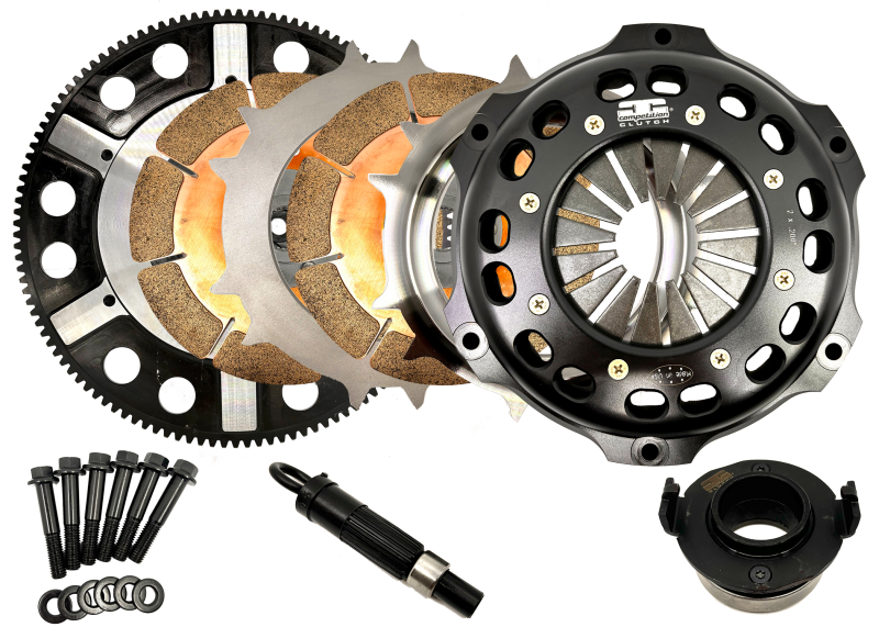 COMP1848037-2-Competition Clutch Honda/Acura K Series 184mm Twin Disc Ceramic Clutch Kit-Clutch Kits - Multi-Competition Clutch