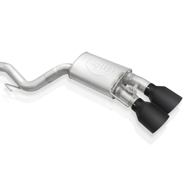SSWGT500CBXFCLB-Stainless Works 2020 Ford GT500 Legend Catback X-Pipe Exhaust Factory Connect - Black Tips-Catback-Stainless Works