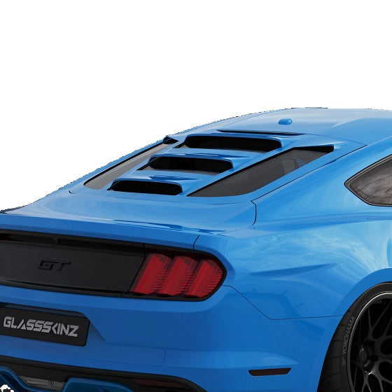 2015-2023 Ford Mustang S550 Louver Tekno 2-Window Louvers-GlassSkinz