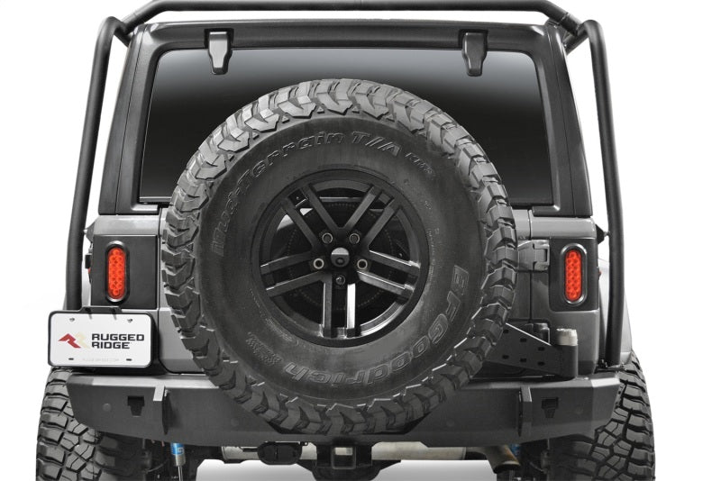 RUG11652.01-Rugged Ridge 18-24 Jeep Wrangler JL/JLU Flush Mount Tail Light (Pair) - Blk-Tail Lights-Rugged Ridge