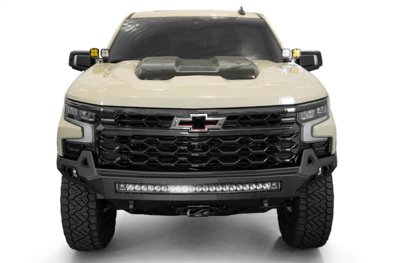 ADDF120083030103-Addictive Desert Designs 2022+ Chevy Silverado 1500 ZR2 Stealth Fighter Front Bumper-Bumpers - Steel-Addictive Desert Designs