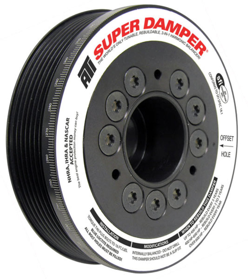 APPATI918564-ATI Damper - 5.67in - Alum - 6 Grv - Toyota 2Zz-Ge - 1.8L - 4 Percent OD - 1Pc-Crankshaft Dampers-ATI