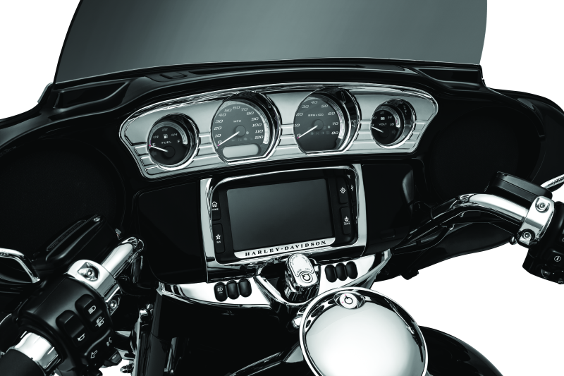 KUR7283-Kuryakyn Switch Panel Accent 14-Up Touring Models Chrome-Switch Panels-Kuryakyn