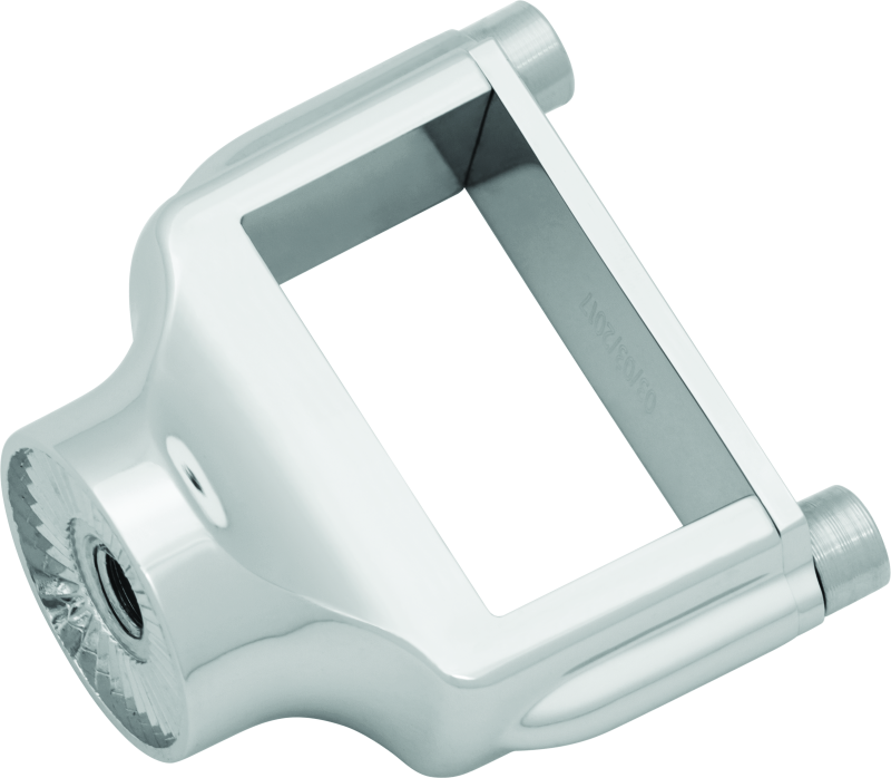 KUR3186-Kuryakyn Side Mount License Plate Holder Clamp 86-23 XL Models Chrome-License Plate Relocation-Kuryakyn