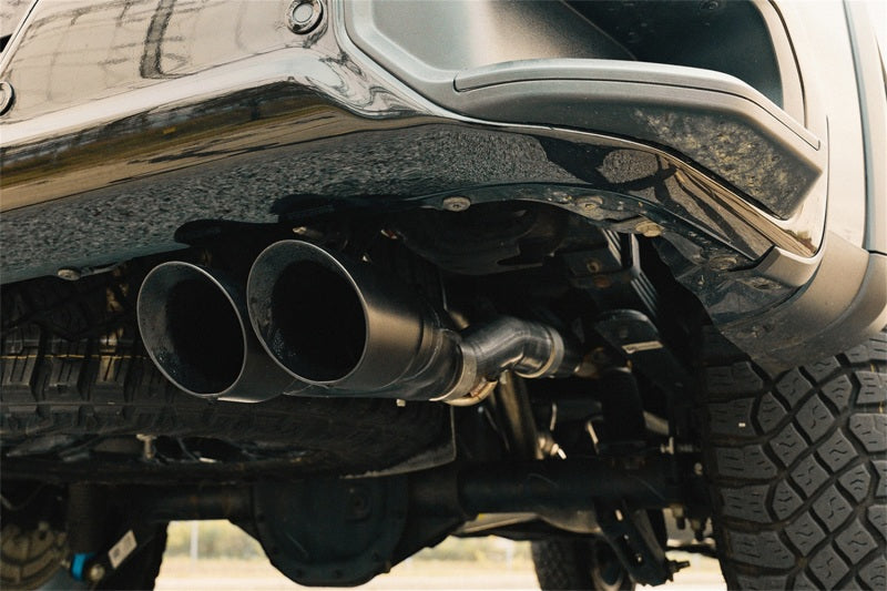 Corsa 22-23 Chevrolet Silverado 1500 Cat-Back Dual Rear Exit with Twin 4in Black Tips-Catback-CORSA Performance