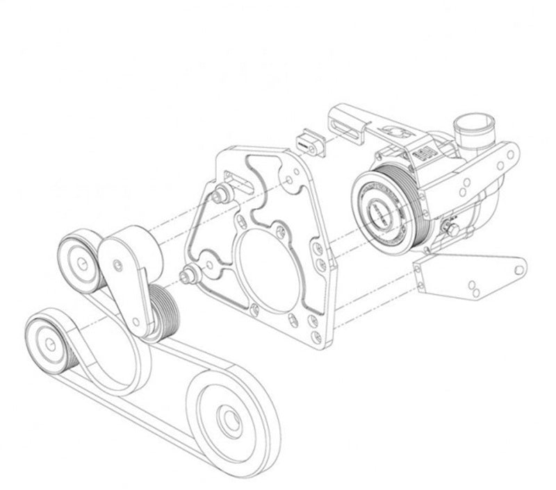KRT150-05-0030B-KraftWerks Acura/Honda B-Series Race Supercharger Kit (C30-94)-Supercharger Kits-KraftWerks