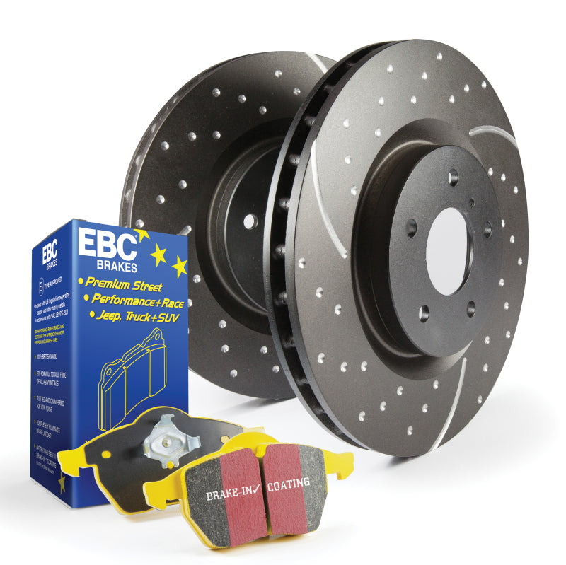 EBCS5KR1084-EBC S5 Kits Yellowstuff Pads and GD Rotors-Brake Rotors - Slot & Drilled-EBC