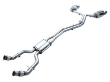 Load image into Gallery viewer, AWE3015-42103-AWE Tuning 19-23 Audi C8 S6/S7 2.9T V6 AWD Touring Edition Exhaust - Chrome Silver Tips-Catback-AWE Tuning