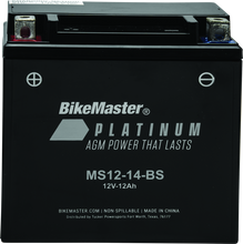 Load image into Gallery viewer, BKM780713-BikeMaster AGM Battery - MS12-14-BS-Batteries-Bike Master