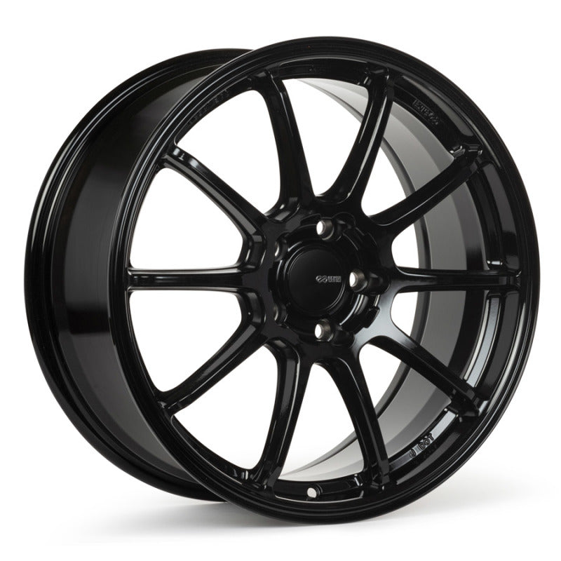 Enkei TRIUMPH 18x8.5 5x114.3 38mm Offset 72.6mm Bore Gloss Black Wheel-Wheels - Cast-Enkei