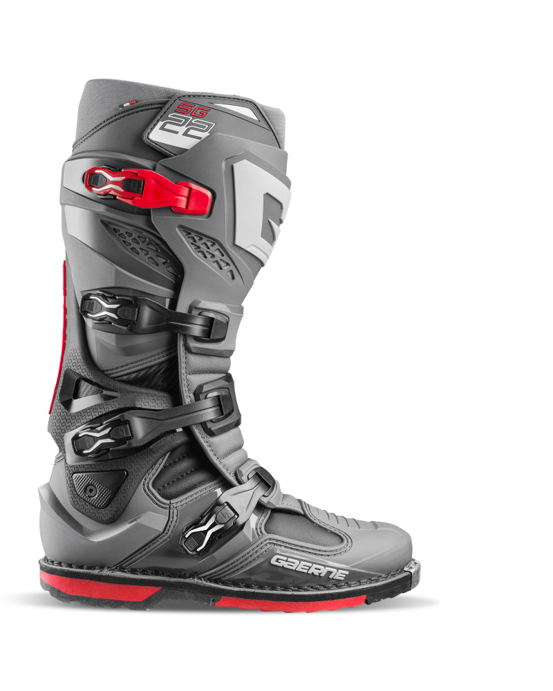 GAR2262-007-14-Gaerne SG22 Boot Anthracite/ Black/Red Size - 14-Motorcycle Boots-Gaerne