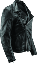 Load image into Gallery viewer, RIV094376-River Road Ironclad Classic Leather Jacket Black Womens - Small-Jackets - Leather-River Road