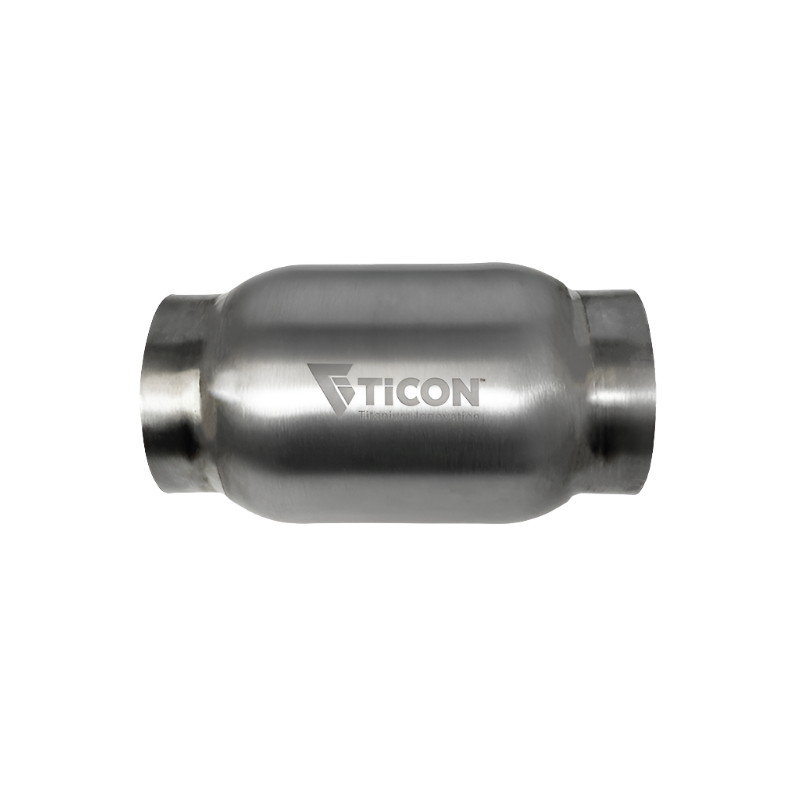 Ticon Industries 4in Body x 7in Length 3in Inlet/Outlet Titanium Bullet Resonator-Resonators-Ticon