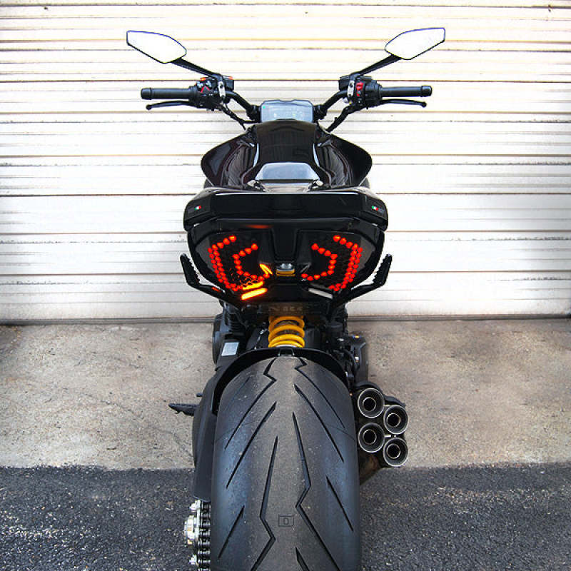 NEWDV4-FE-New Rage Cycles 23+ Ducati Diavel V4 Fender Eliminator Kit-Lights Corner-New Rage Cycles