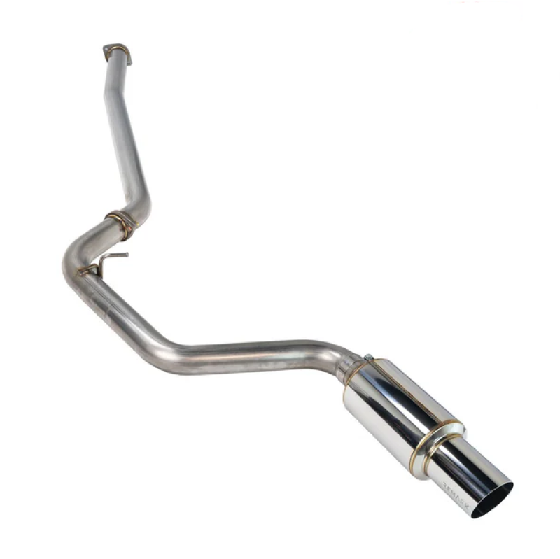 REMRK-C1076S-02-Remark 08-14 Subaru WRX / STI Hatch Cat-Back Exhaust R1 Spec Single Exit Stainless Steel-Catback-Remark