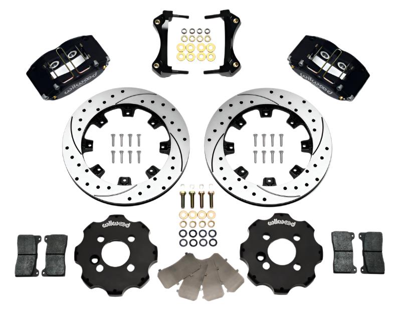 WIL140-8528-D-Wilwood Dynapro Radial Front Kit 12.19in Drilled Mini Cooper-Big Brake Kits-Wilwood