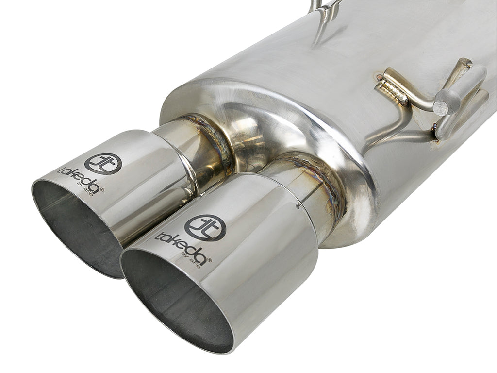 aFe aFe Takeda 3in SS Exhaust Cat-Back 15-16 Subaru WRX/STI 2.0L/2.5L Polished Tips