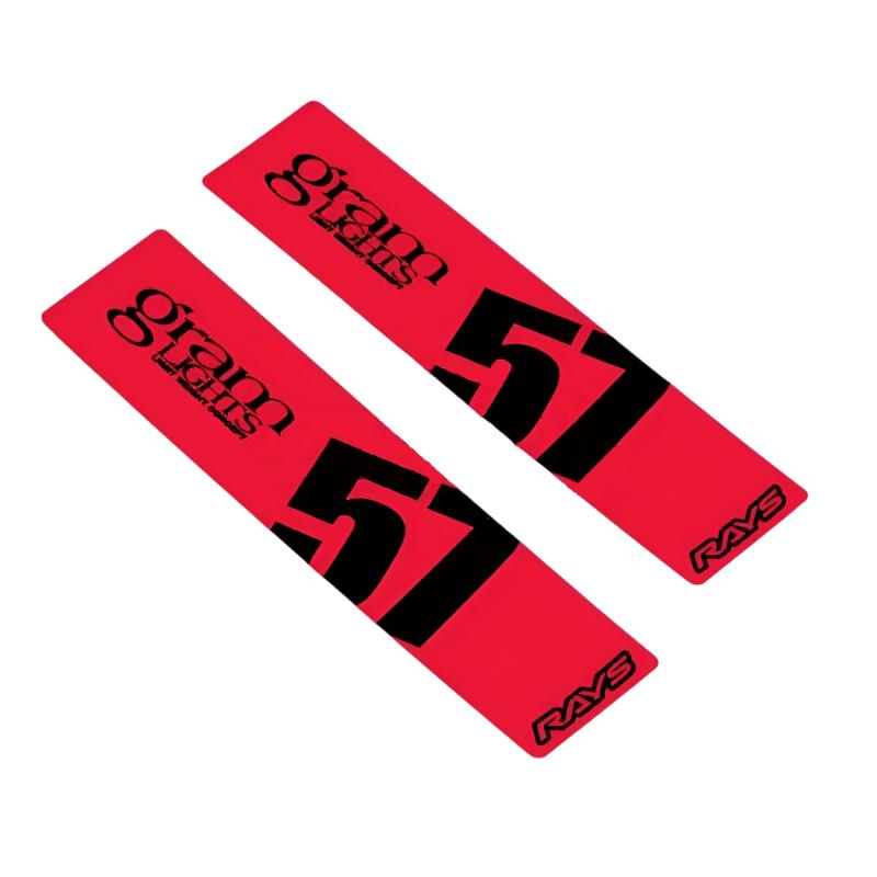 GLSWC57SSTKR-Gram Lights 57DR/57CR Spoke Sticker Red (2 PCS)-Wheel Accessories-Gram Lights