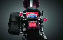 Load image into Gallery viewer, KUR3155-Kuryakyn License Plate Turn Signal &amp; Marker Light Mount Chrome-Light Accessories and Wiring-Kuryakyn