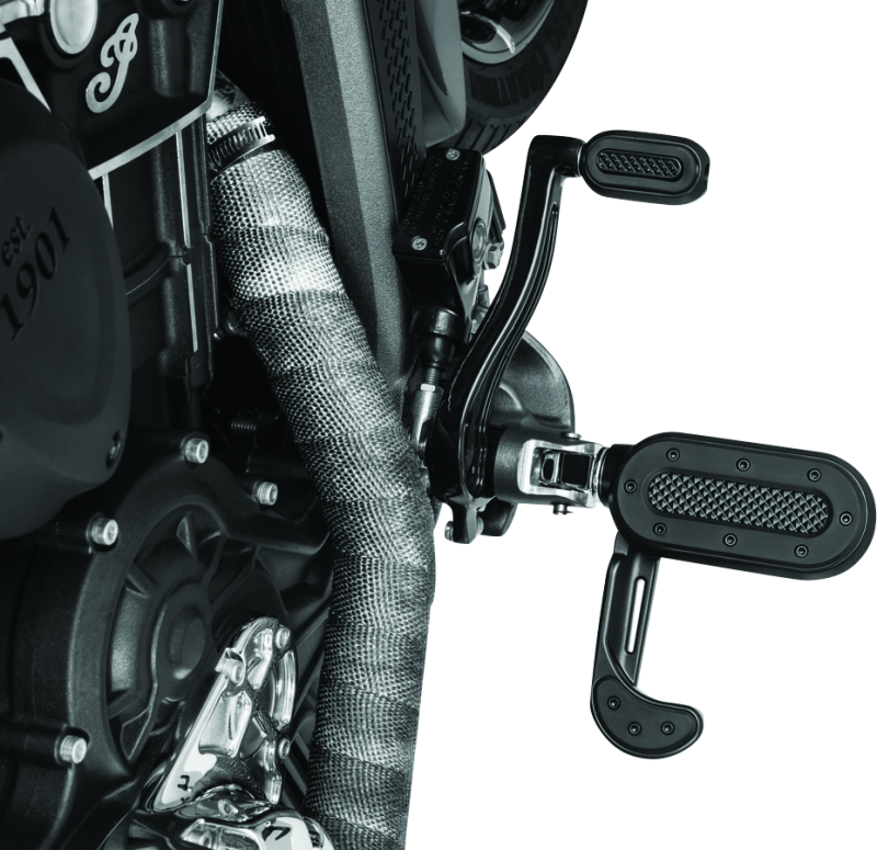 KUR7048-Kuryakyn Heavy Industry Shift & Brake Peg Black-Footpegs-Kuryakyn