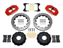 Load image into Gallery viewer, WIL140-10471-DR-Wilwood Narrow Superlite 4R Rear Kit 12.88in Drilled Red 65-82 Corvette C2/C3-Big Brake Kits-Wilwood