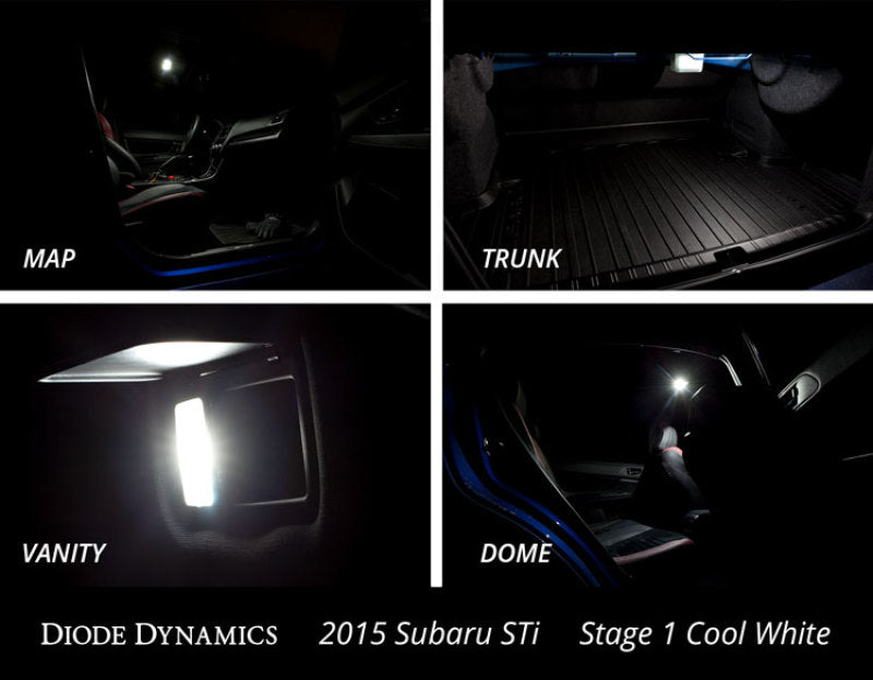 DIODD0263-Diode Dynamics 15-19 Subaru WRX Interior Light Kit Stage 2 - Blue-Bulbs-Diode Dynamics