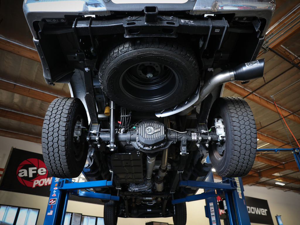 aFe aFe Apollo GT Series 3-1/2in 409 SS Axle-Back Exhaust 17-20 Ford F-250/F-350 Polished Tip No Muffler