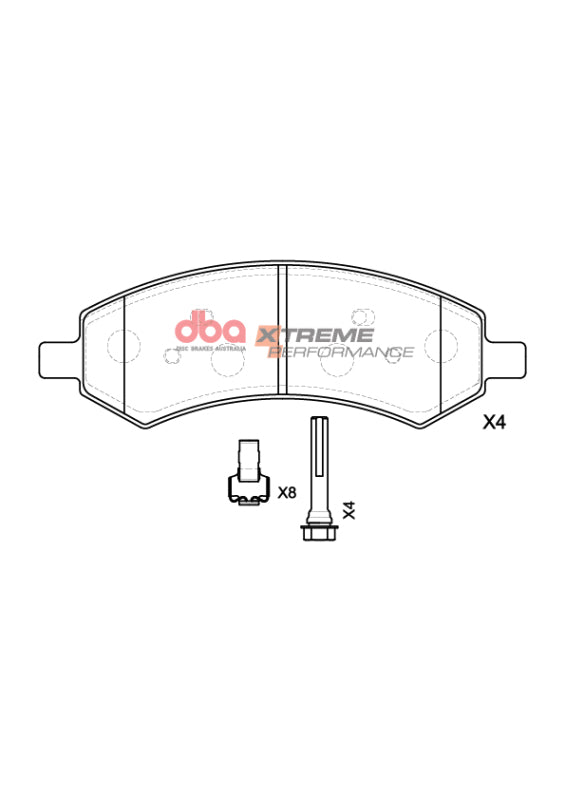 DBA 05-10 Ford Mustang GT XP Performance Front Brake Pads DBA DBADB7991XP