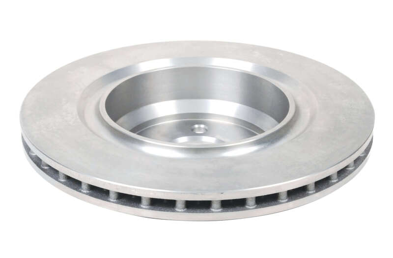 DBA Street Series rear brake rotor, angled view showing hat and lug holes