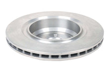 Load image into Gallery viewer, DBA Street Series rear brake rotor, angled view showing hat and lug holes