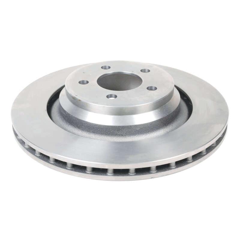 DBA Street Series rear brake rotor, angled view showing vented rotor face and hub