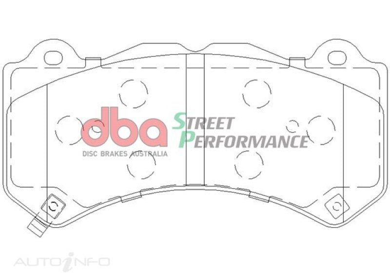 DBA-DBA 07-22 Nissan GT-R R35 Front Street Performance Brake Pad Kit