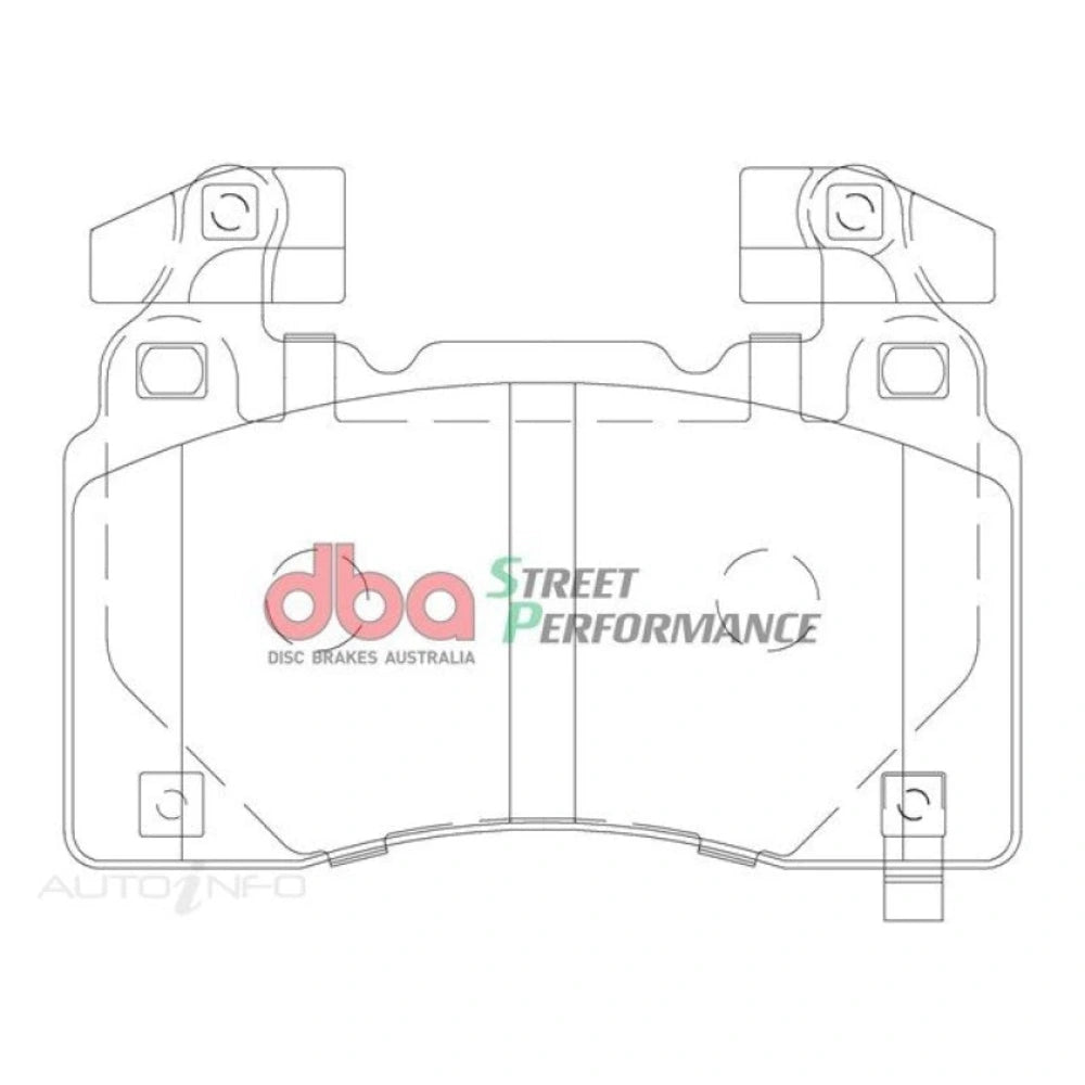 DBA 13-17 Holden VE/VF SSV Brembo (Rectangle Weight) Front SP Performance Brake Pads - DBA DB2358ASP