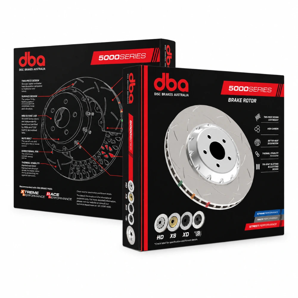 DBA 13-20 Lexus GS350 F Sport Front 5000 Series Slotted Rotor w/Black Hat - DBA DBA53910BLKS