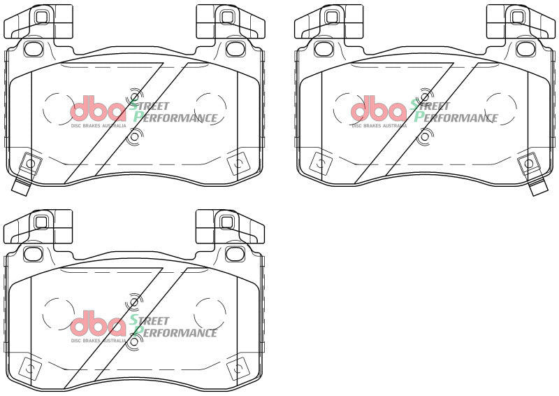 DBA-DBA 2018+ Kia Stinger V6 Twin Turbo SP Performance Front Brake Pads