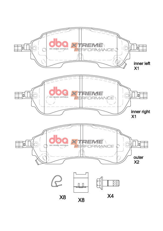 DBA DBA 2022+ Ford Ranger Rear Xtreme Performance Brake Pads