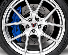 Load image into Gallery viewer, DBA 5000 Series two-piece front brake rotor with black aluminum hat for Corvette Z51