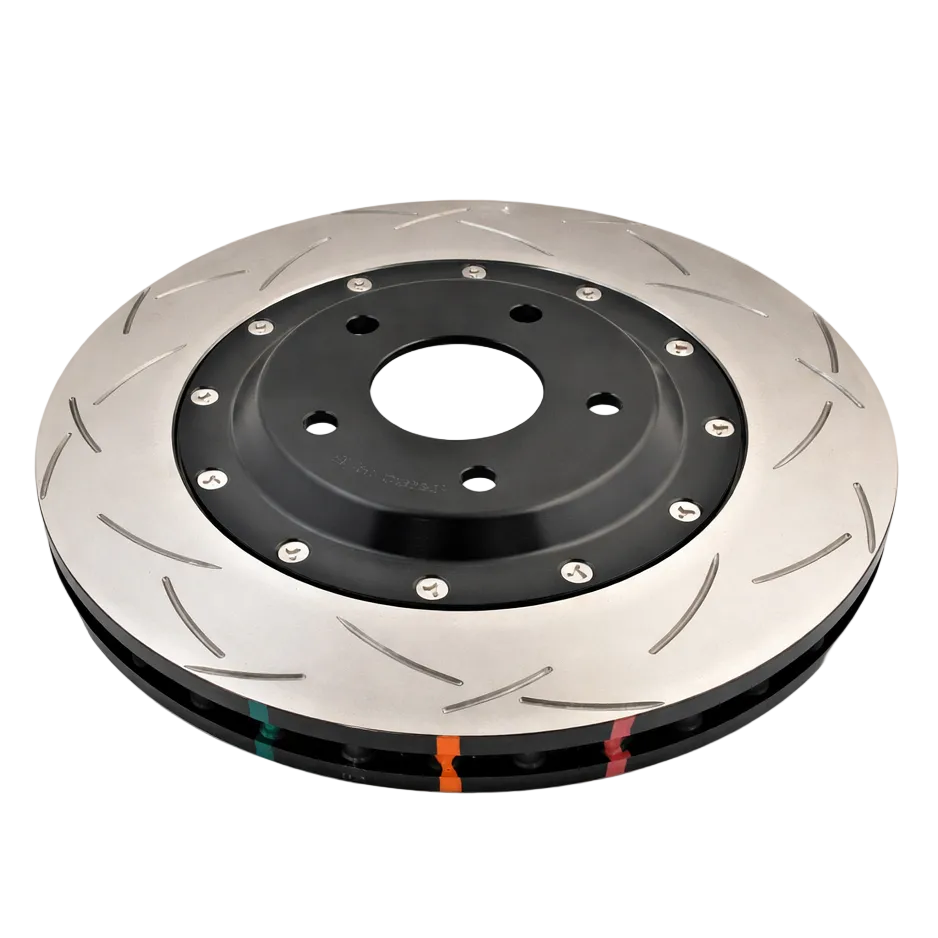 DBA 52992BLKS 5000 Series 2-piece slotted front rotor full view